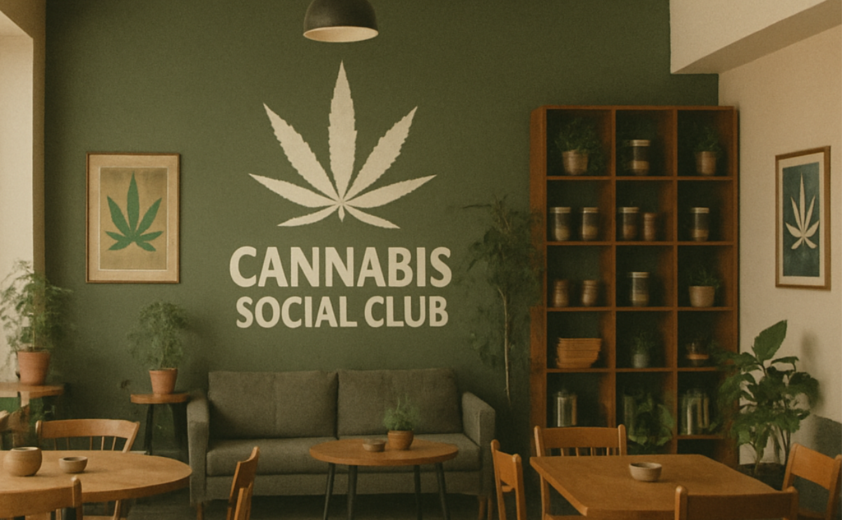 Cannabis social club interior